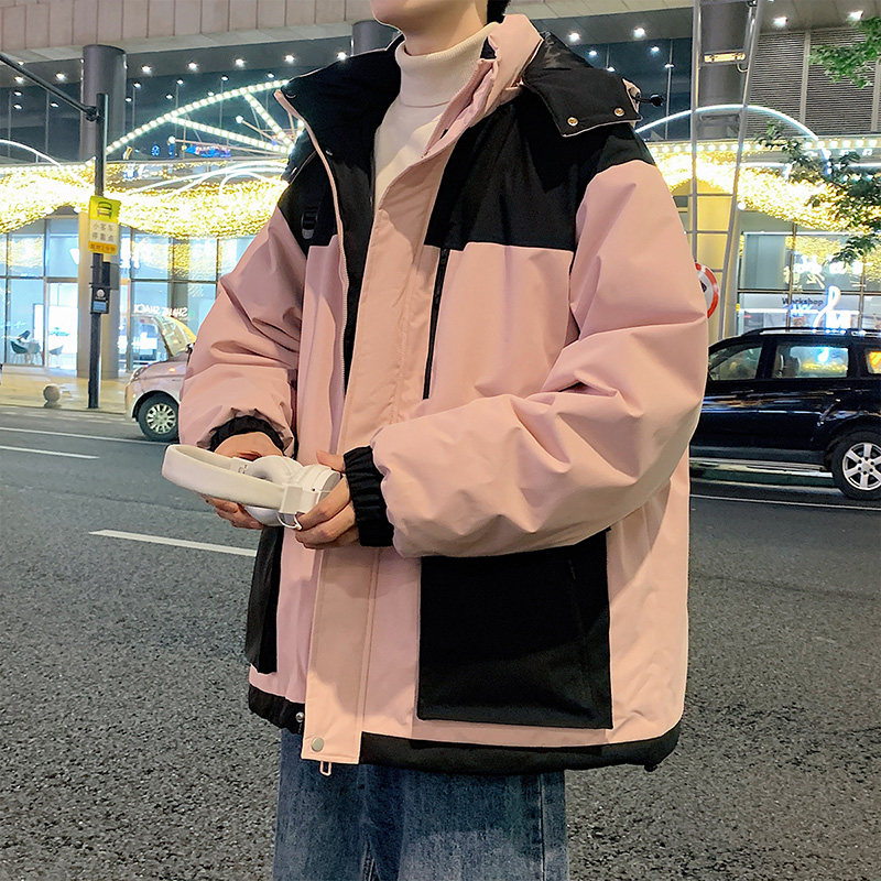 冬季外套男H工装大口袋连帽羽绒棉服加厚棉衣冲锋衣男88302-特P88,男装棉衣,电商A005A