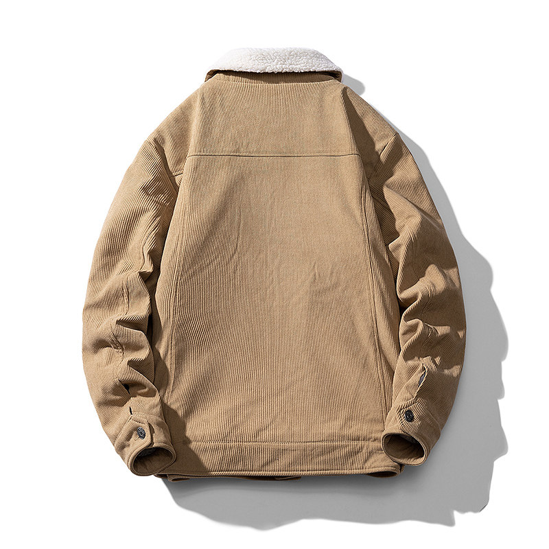 得物白底B羊羔毛工装棉衣灯芯绒棉服男A005A-JN8868P110控138,男装夹克,电商A005A