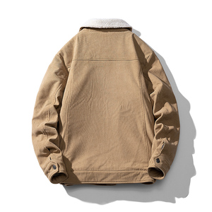 得物白底A羊羔毛工装棉衣灯芯绒棉服男A005A-JN8868P110控138图片
