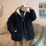 港风B户外棉服男工装多口袋冲锋棉衣男A005A-MN8860P135控168，男装棉衣，电商A005A