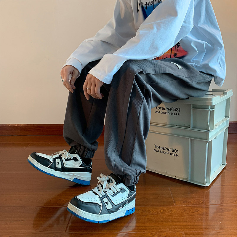 港风A美式高街小众设计束脚裤运动长裤卫裤KN81023-P55图片