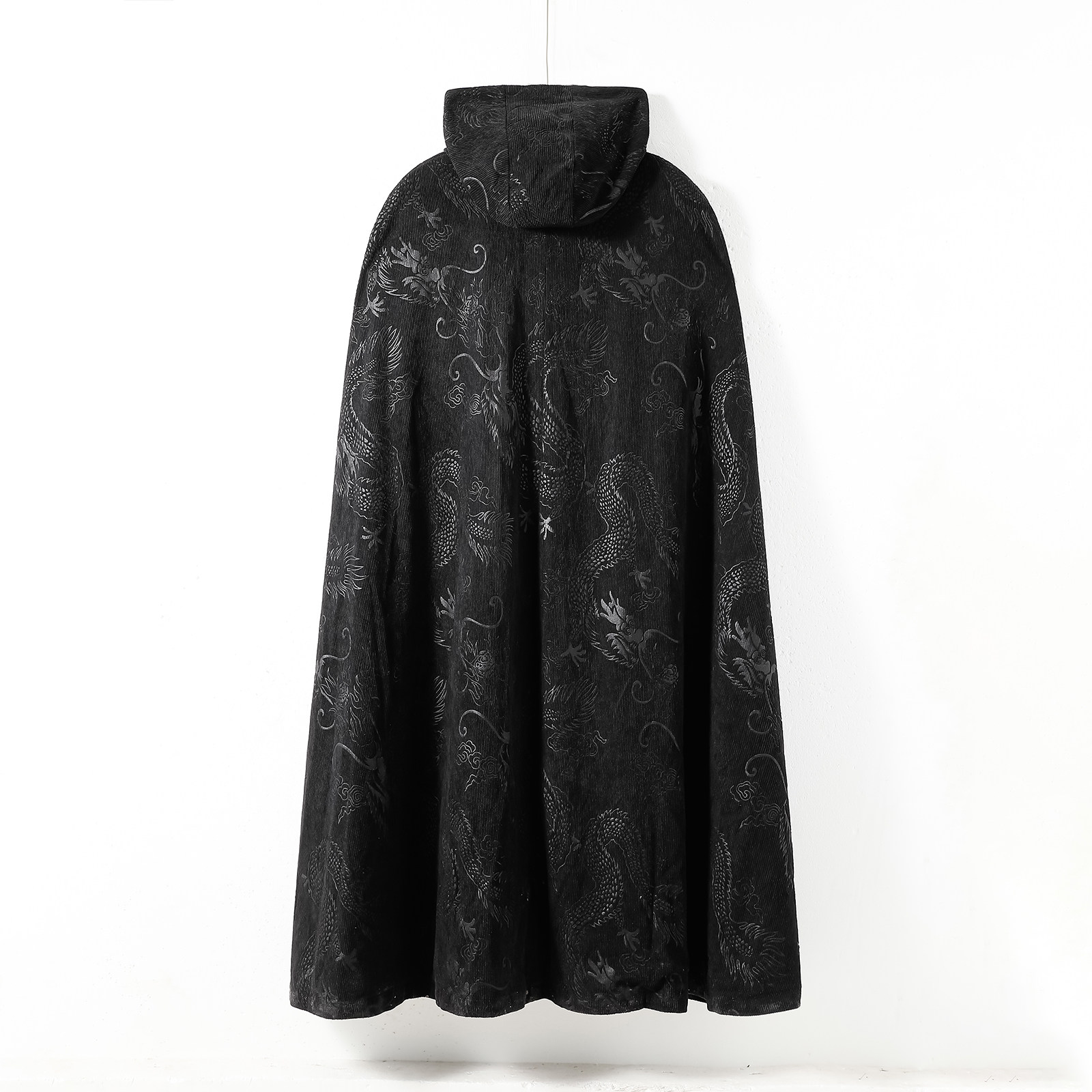 太极服A男灯芯绒外套披风长袍中式打坐二次元斗篷FY07-P175控198,男装风衣,电商A005A