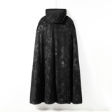 太极服A男灯芯绒外套披风长袍中式打坐二次元斗篷FY07-P175控198，男装风衣，电商A005A