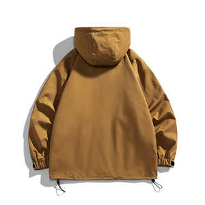 得物白底C工装大口袋冲锋衣防风登山服连帽外套A005A-JN8915-P108图片