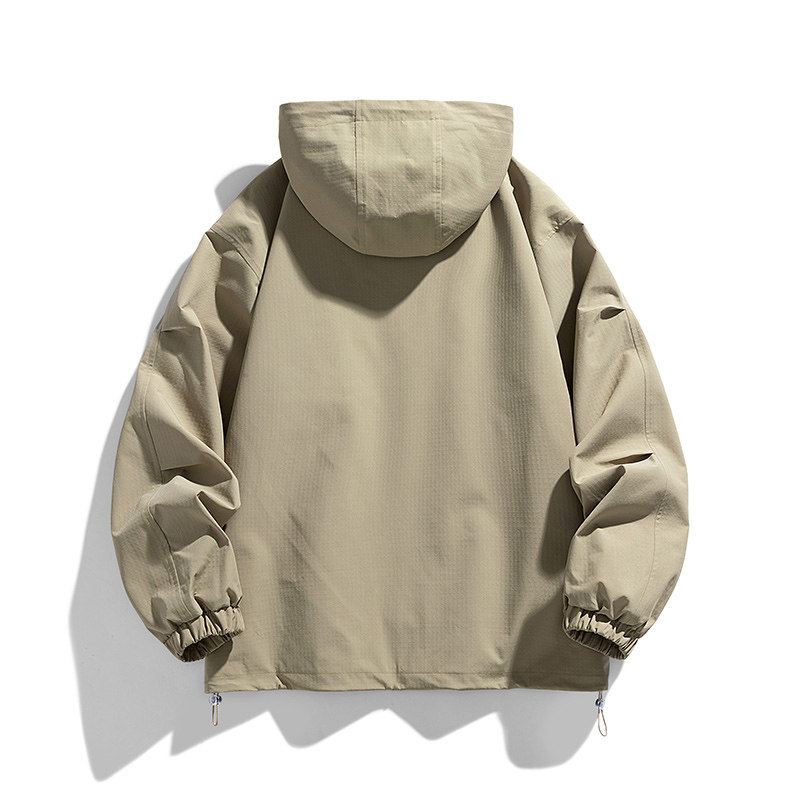 得物白底A连帽工装大口袋套头拉链防风冲锋衣86066-特P78,男装夹克,电商A005A