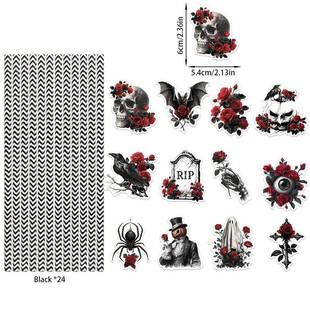 一次性纸质吸管插旗场景布置派对用品 饰哥特风格 跨境新款 万圣节装