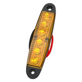 边灯6LED长条边灯12v 跨境 24v货车卡车船边灯警示信号灯汽车小黄