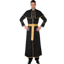 成人男款万圣节服装角色扮演cosplay玛利亚牧师神父传教士19029