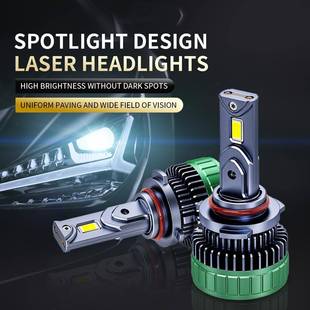 汽车led大灯前照灯240w双铜管3570远近光一体改装 跨境 H1H4H7车灯