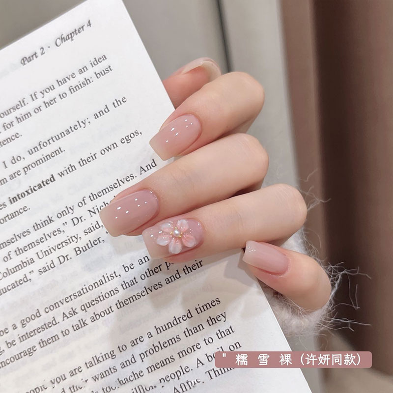 2025年新款白开水冰透裸色甲油胶