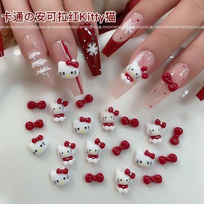 美甲卡通DIYKT猫饰品