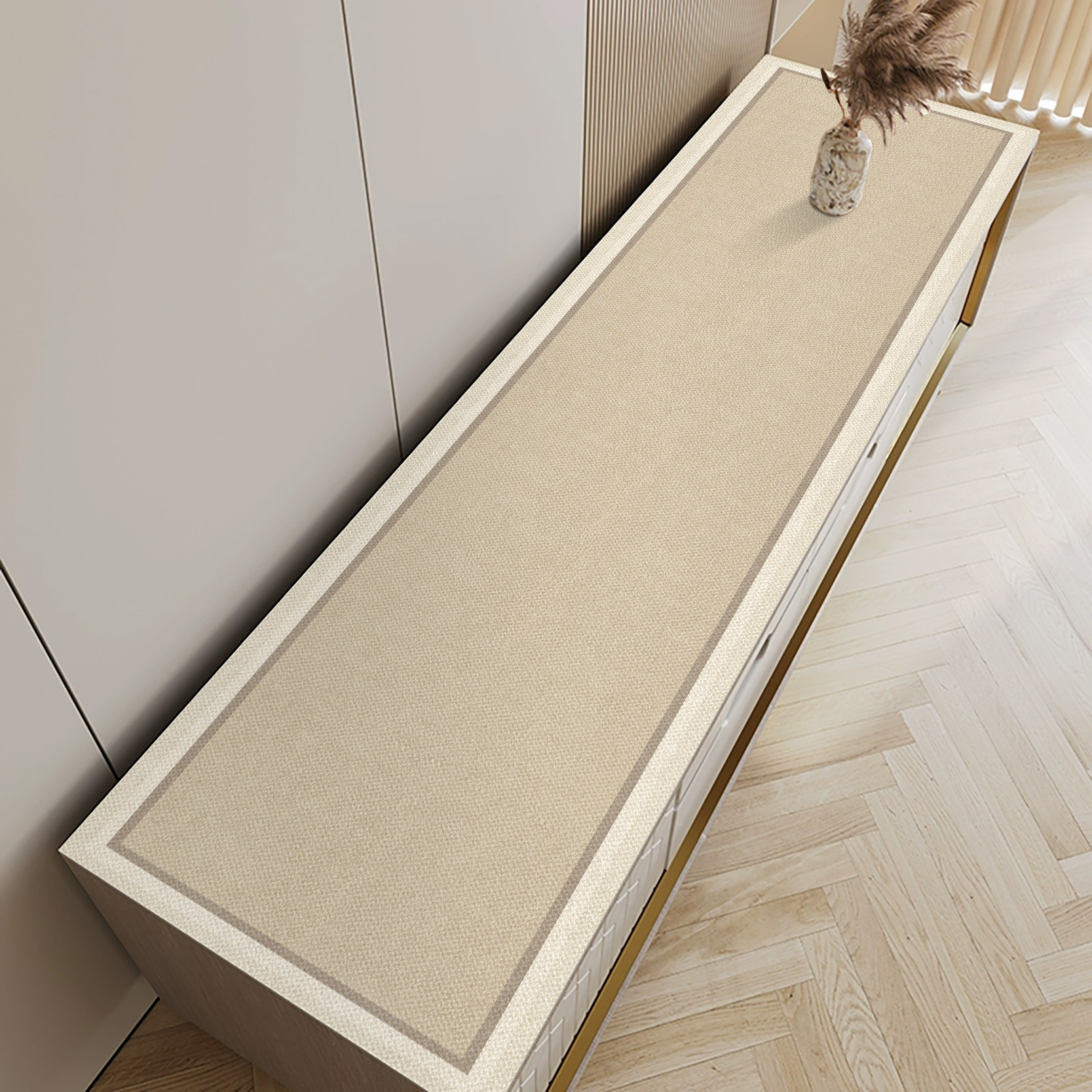 侘寂风电视柜pvc皮革桌垫鞋柜酒柜防水防油餐边柜垫子流水厚度2mm,居家布艺,桌布,淘宝优惠券,粉丝福利购,淘宝优惠卷