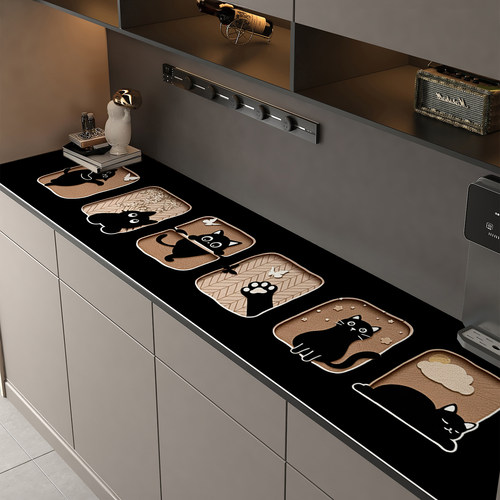 侘寂风高级防水防油免洗保护桌布