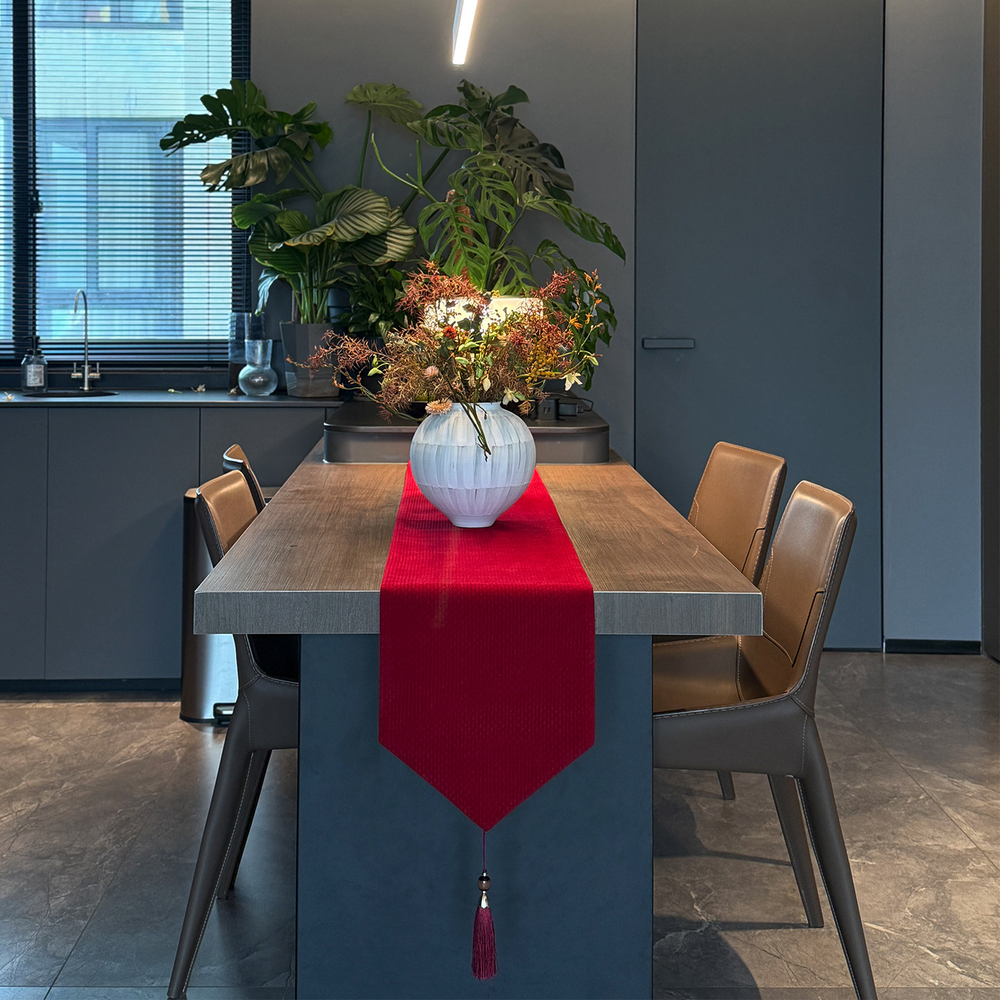 GULAN古兰桌旗新年春节红色轻奢高级感现代简约长条餐桌盖布定制,居家布艺,桌旗,淘宝优惠券,粉丝福利购,淘宝优惠卷