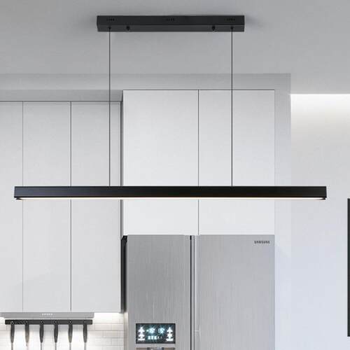 极简现代简约北欧工作室设计师灯具吧台饭厅餐桌一字长条餐厅吊灯