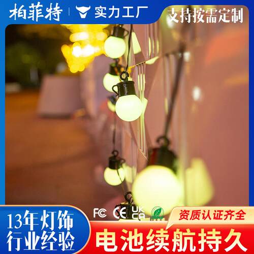 APP幻彩G40灯泡灯串生日户外庭院婚庆聚会装饰灯爆款智能遥控器