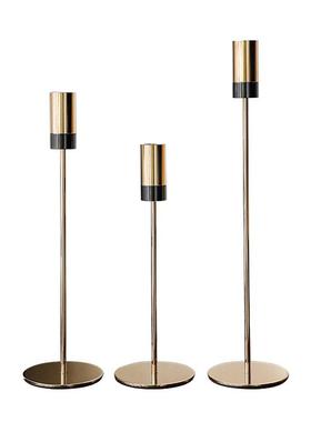 现代简约轻奢风金色铁艺家居客厅餐桌酒店餐厅婚庆样板房装饰摆件