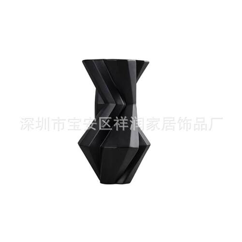 样板房间创意干花树脂花瓶摆件客厅简约现代居家桌面软装饰品摆设