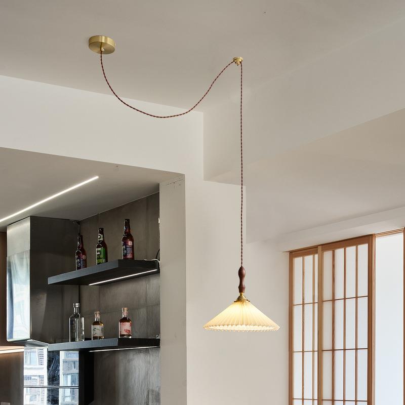 餐厅吊灯移位器改位神器电源线固线器换位器免开槽免改电吊灯配件