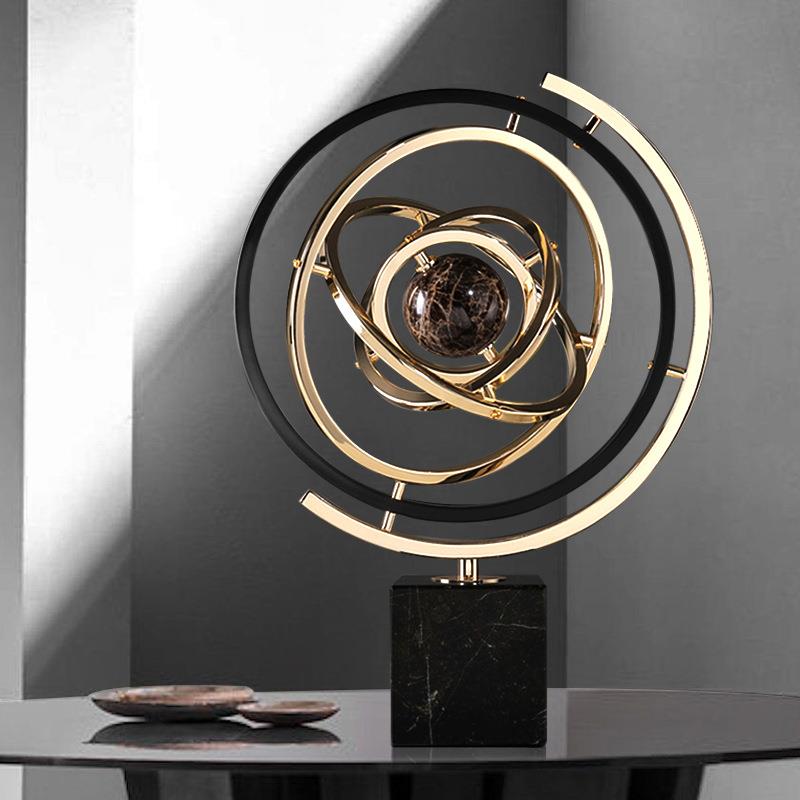 装饰品欧式办公室桌面地球仪摆件美式客厅电视柜酒柜书房酒店摆设