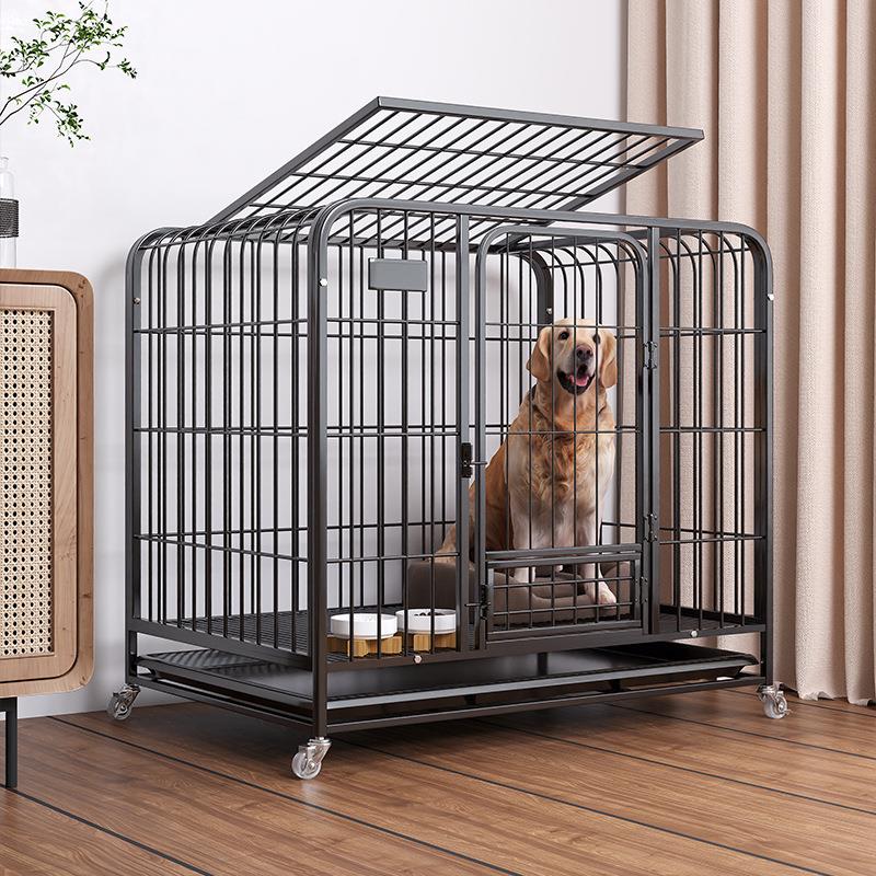 狗笼子大型犬中小型狗金毛拉布拉多柯基边牧带厕所分离室内家用窝