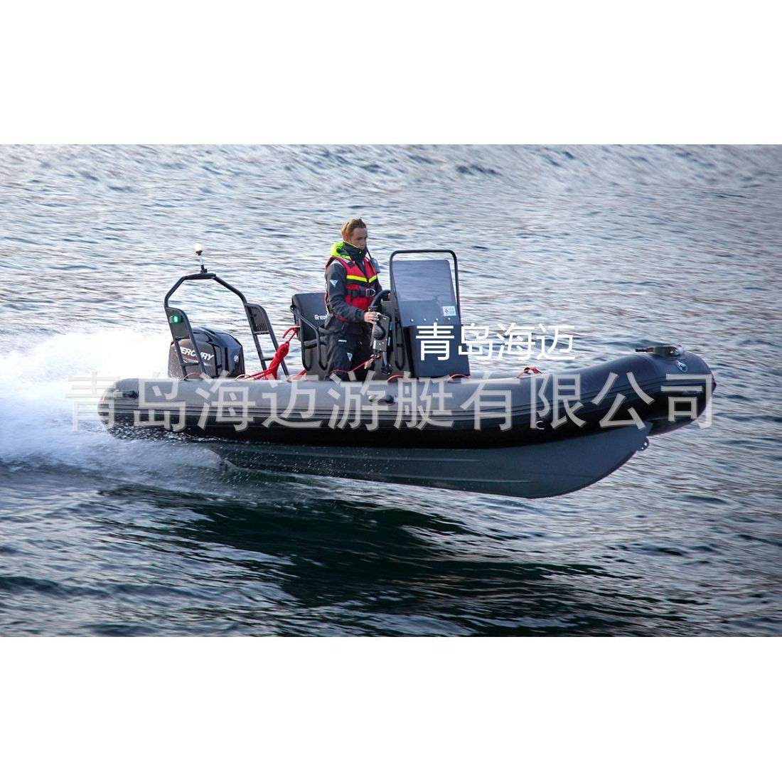 5.2米铝镁合金底壳充气船 PVC橡皮艇 休闲运动艇 渔业海钓钓鱼艇