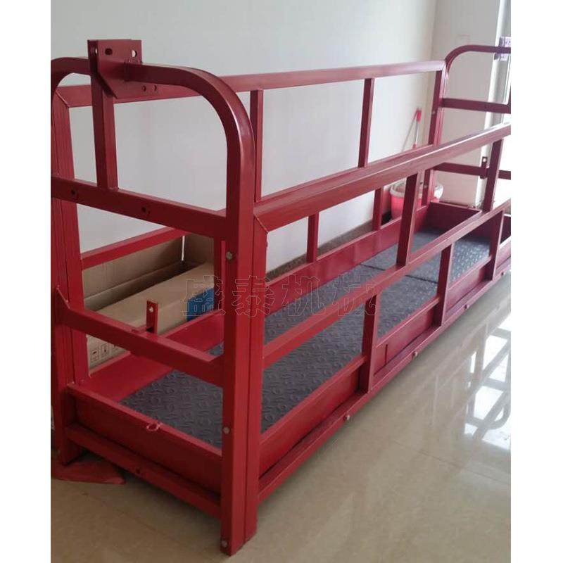 电动高空作业提升机 工地小型吊床 脚踏吊篮高空作业起重升降设备