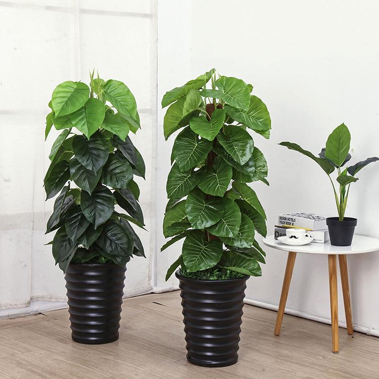 仿真树装饰塑料花绿植大型客厅落地盆景室内盆栽滴水观音绿萝假树