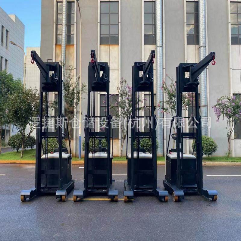 非标平衡重式叉车吊臂型1吨升高2.8m站驾式升降单吊臂旋转小吊车