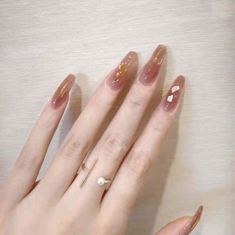 2021新年指甲穿戴甲ins美甲贴片冬季甲片穿戴式秋冬婚甲成品