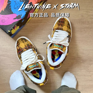 休闲板鞋 潮流鞋 男款 高街爆款 子 2025新款 LightningXstorm闪电美式