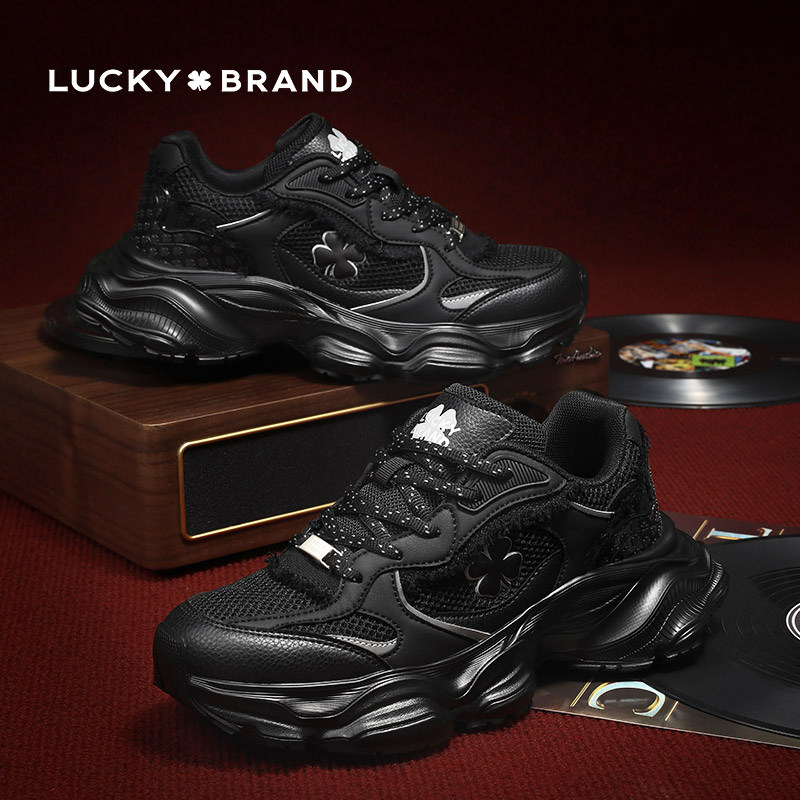 LuckyBrand四叶草新款秋冬户外运动老爹鞋厚底增高休闲男鞋情侣鞋,女鞋,老爹鞋,淘宝优惠券,粉丝福利购,淘宝优惠卷