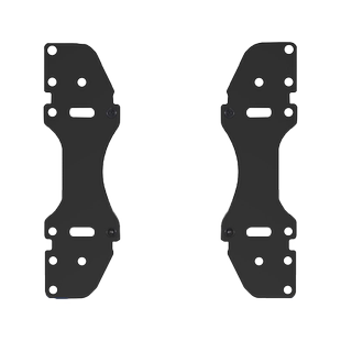 显示器孔距延长条20*10 20*20屏幕安装孔扩展板支架配件通用VESA