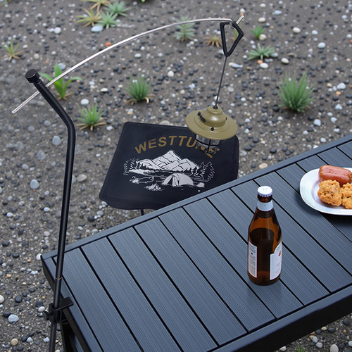 WESTTUNE户外露营IGT桌灯架弧形铝合金便携灯杆可调节支架夜钓灯