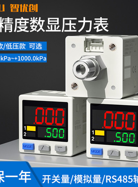 DP-101/DP-102模拟量真空正负数显气压表开关数字压力传感器RS485