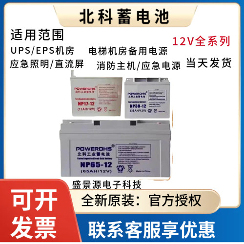 北科蓄电池NP100-12/12v100AH65A38A24A17A7AH消防UPS直流屏EPS
