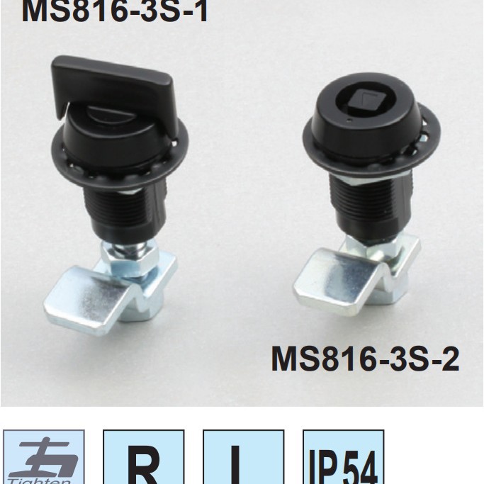 工业柜门锁圆柱锁回转直角锁电气