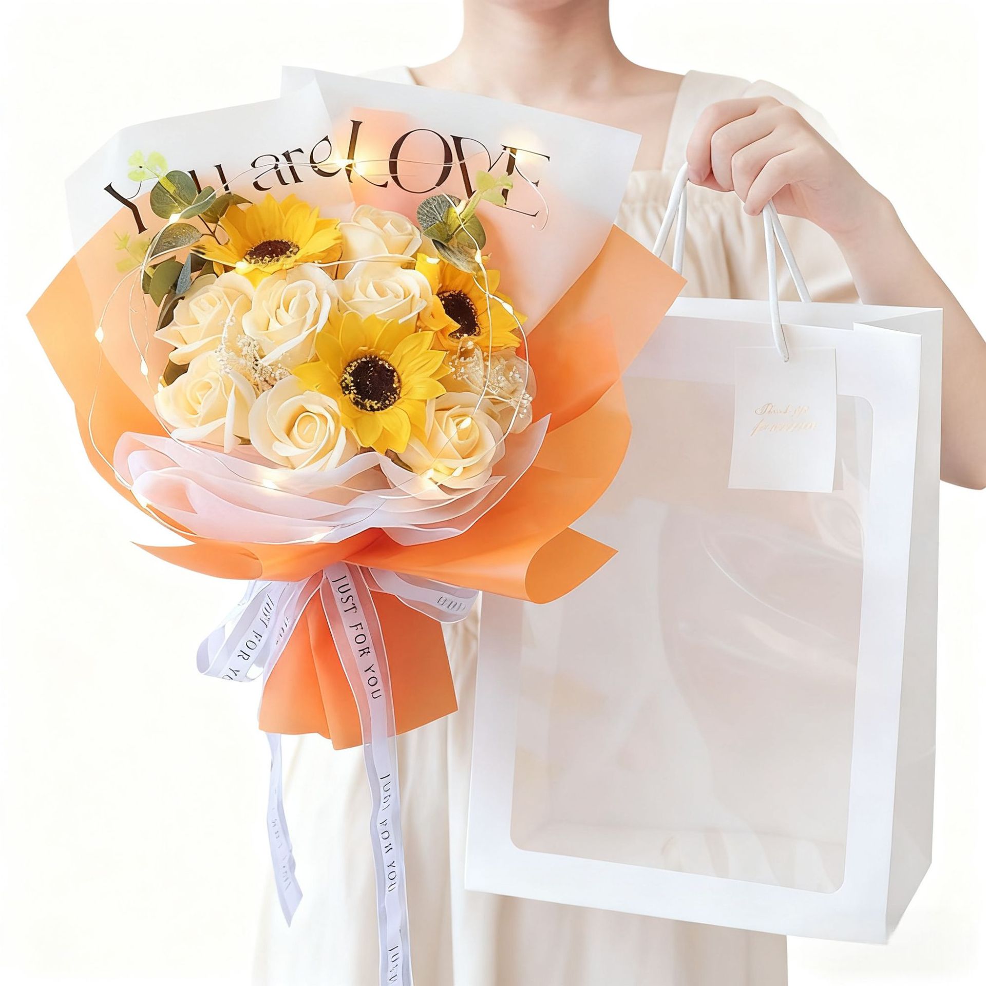 教师节礼物向日葵花束礼盒送女老师2026新款幼儿园小学生永生花