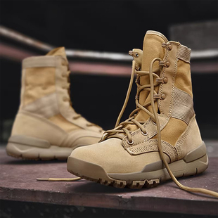 专业情侣款高帮登山鞋防水防滑户外徒步鞋新款轻便旅游沙漠越野鞋