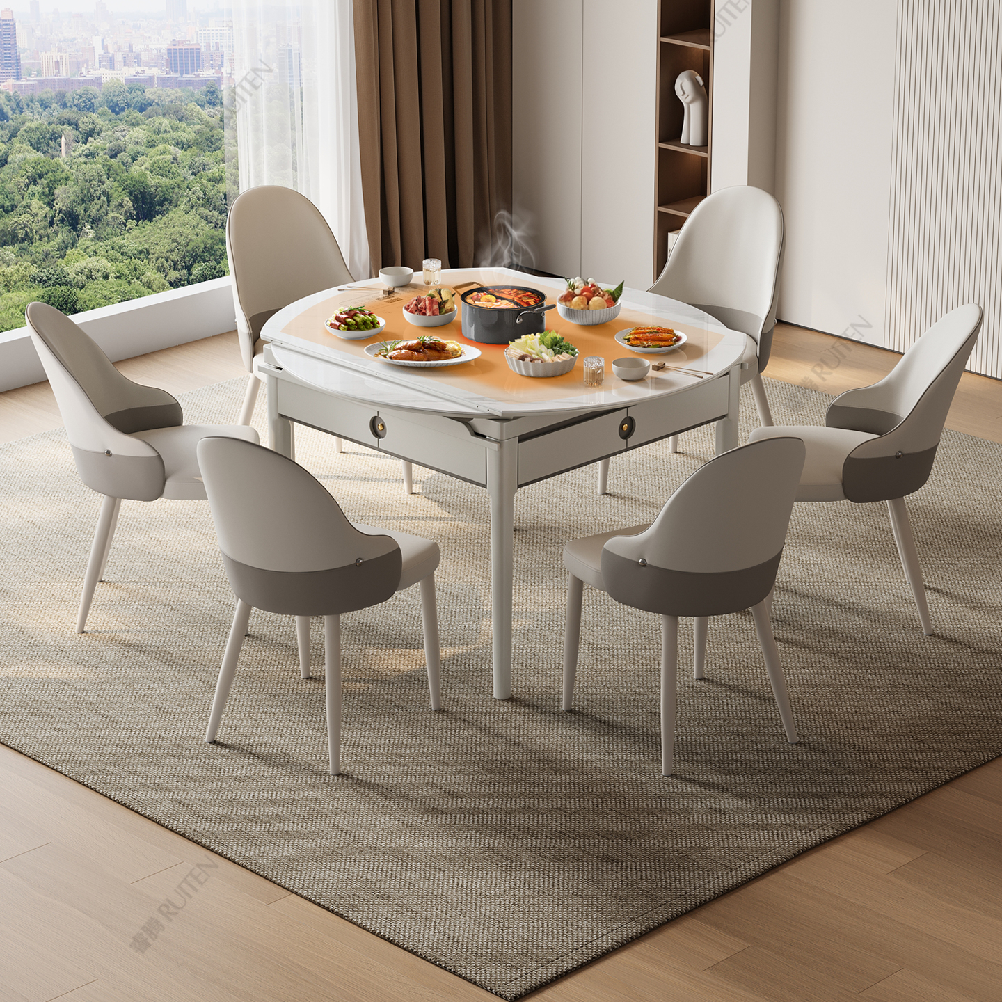 睿腾新款静音多功能麻将机