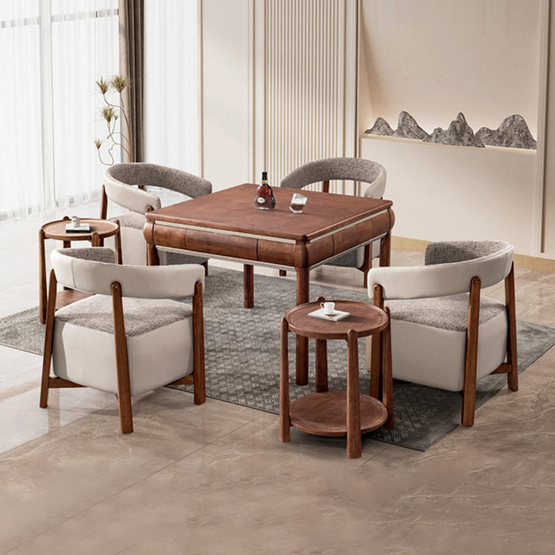 睿腾新中式高档麻将机全自动家用机麻一体麻将桌餐桌两用多功能