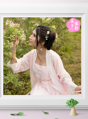 NIKON D810拍摄古风樱花美女人像RAW原图PS后期修图调色练习素材