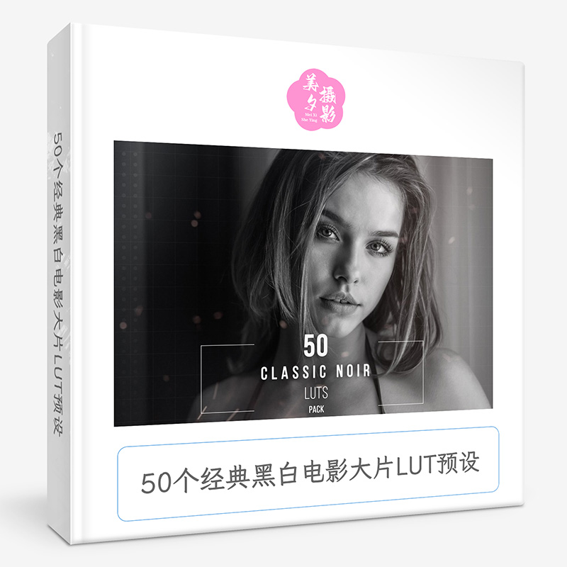 50个经典黑白电影大片LUT预设 Classic Noir LUT and Presets