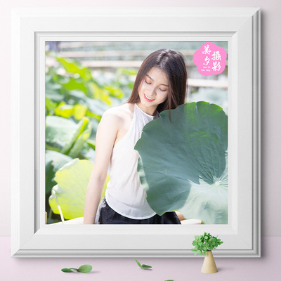 Canon EOS 6D拍摄荷花池美女人像RAW原图PS后期修图调色练习素材