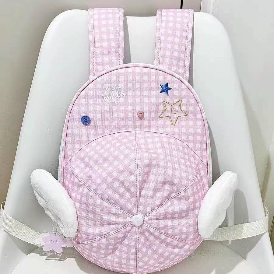 2025新款小众设计户外出游棒球帽双肩包通勤轻便休闲书包背包