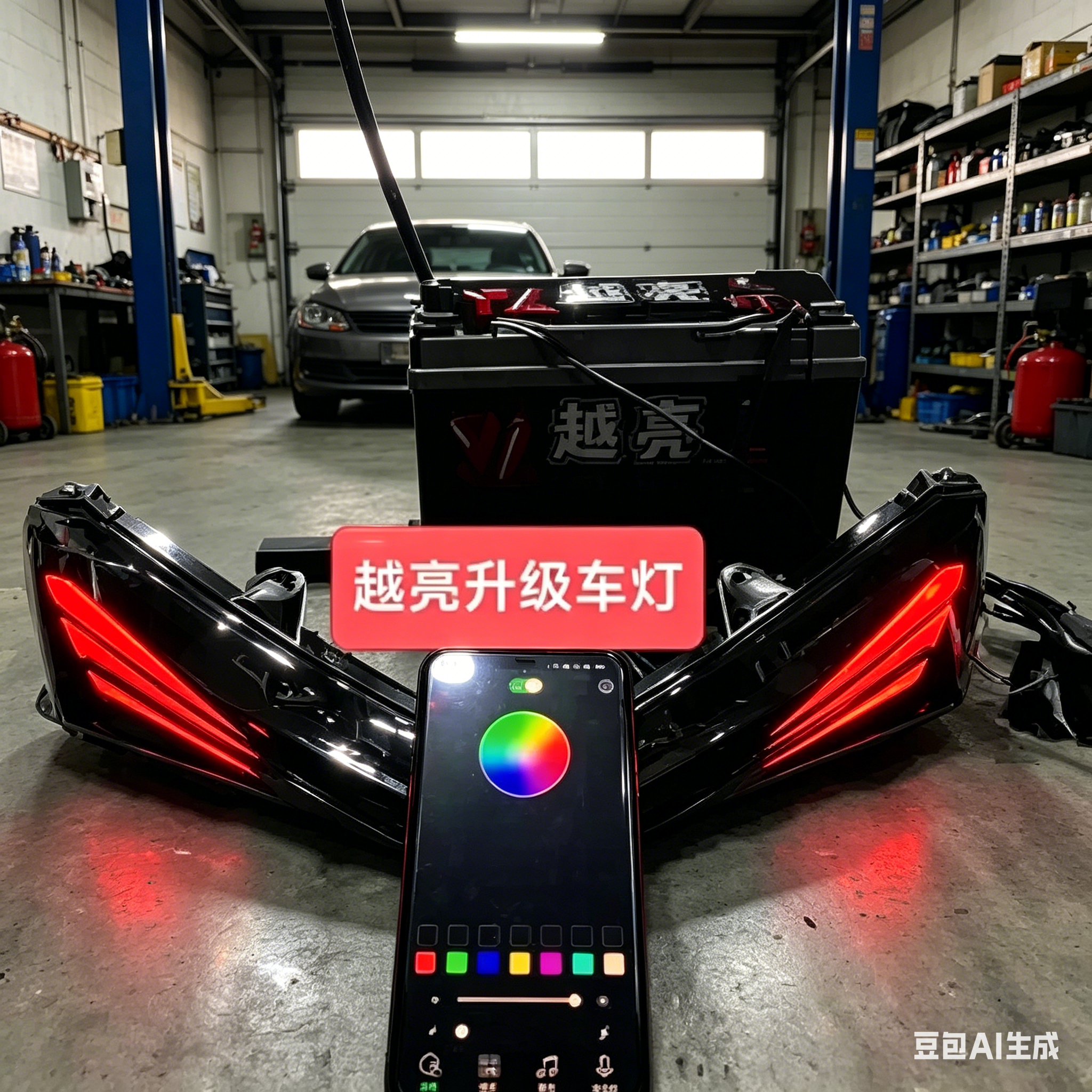 飞鹰R3改装APP变色雾灯