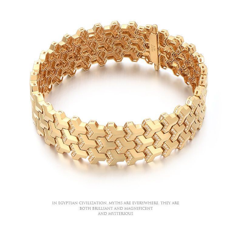 S925山文甲手链男女生纯