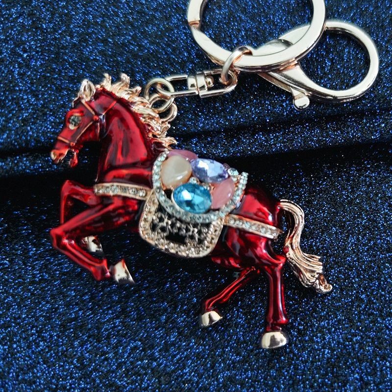 属马钥匙扣女精致挂件生