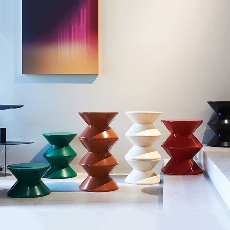 ins北欧换鞋小凳子进门家用客厅板凳简约儿童塑料矮凳沙漏圆形凳,橡塑材料及制品,其他通用塑料,淘宝优惠券,粉丝福利购,淘宝优惠卷