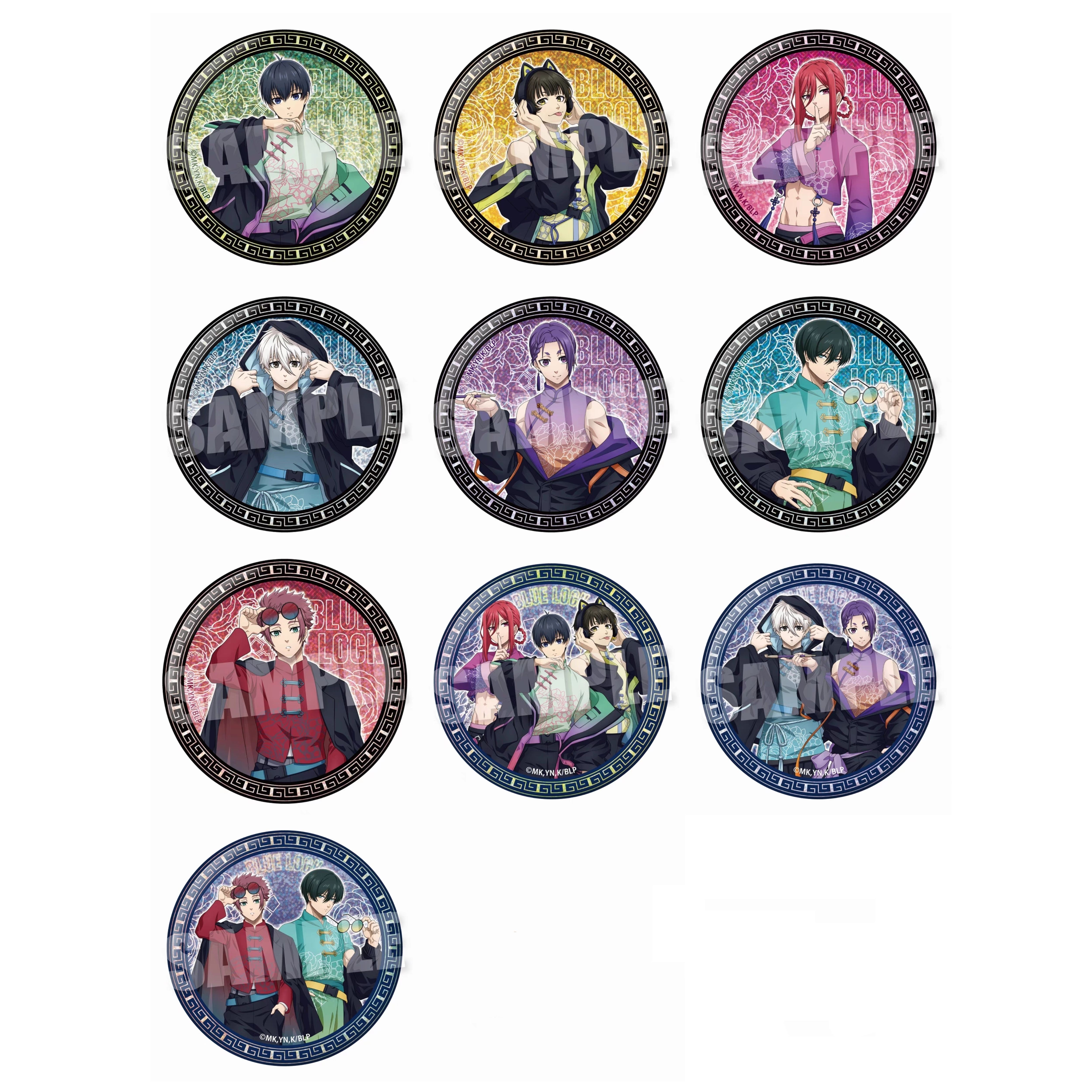 现货 NEO GATE 蓝色监狱 76mm 赛博朋克中华风吧唧徽章 周边